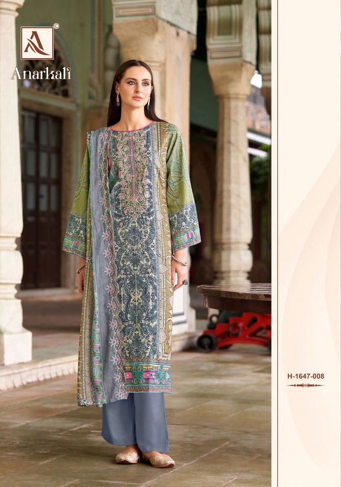 Anarkali By Alok Suit Pakistani Print Embroidery Dress Material Wholesale Online